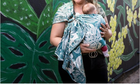 Ankalia Woven Ring Sling Monstera Delic The Nurture Nook